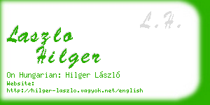 laszlo hilger business card